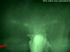 Girlfriend fucks and sucks cocks through glory hole in erotic cabin