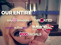 Naughty Babysitter Sophia Gulps Big Cock On Knees