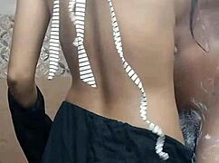 desi step sister strips step brother naked and bathes his big cock