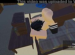 roblox girl 😍 serving bbc and master like a total slut whore