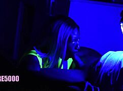 Amateur blonde milf deepthroats black monster cock at shipyard publicly