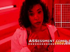 Intense Black Cock Pounds Curly Ebony Pussy In Mirror