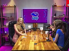 damn this brazilian blonde's big tits shake while she fingers to orgasm