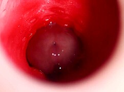 oiled redhead fuck doll filled deep with monster cock anal cumshot