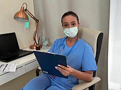 nurse milf rides patient cock cowgirl in hospital