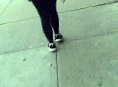 Short Girl's Phat Ass Bounces in Candid Hidden Cam