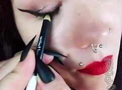 Backstage Tease With Hot Brunette Girlfriend's Subtle Allure